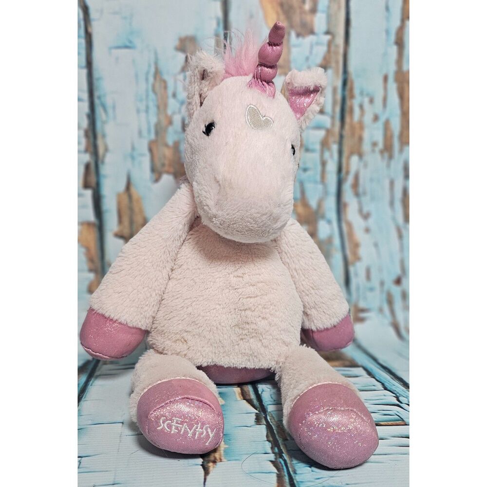 Scentsy Buddy Calypso Unicorn Plush 16” Pink Glitter Stuffed Animal Retired